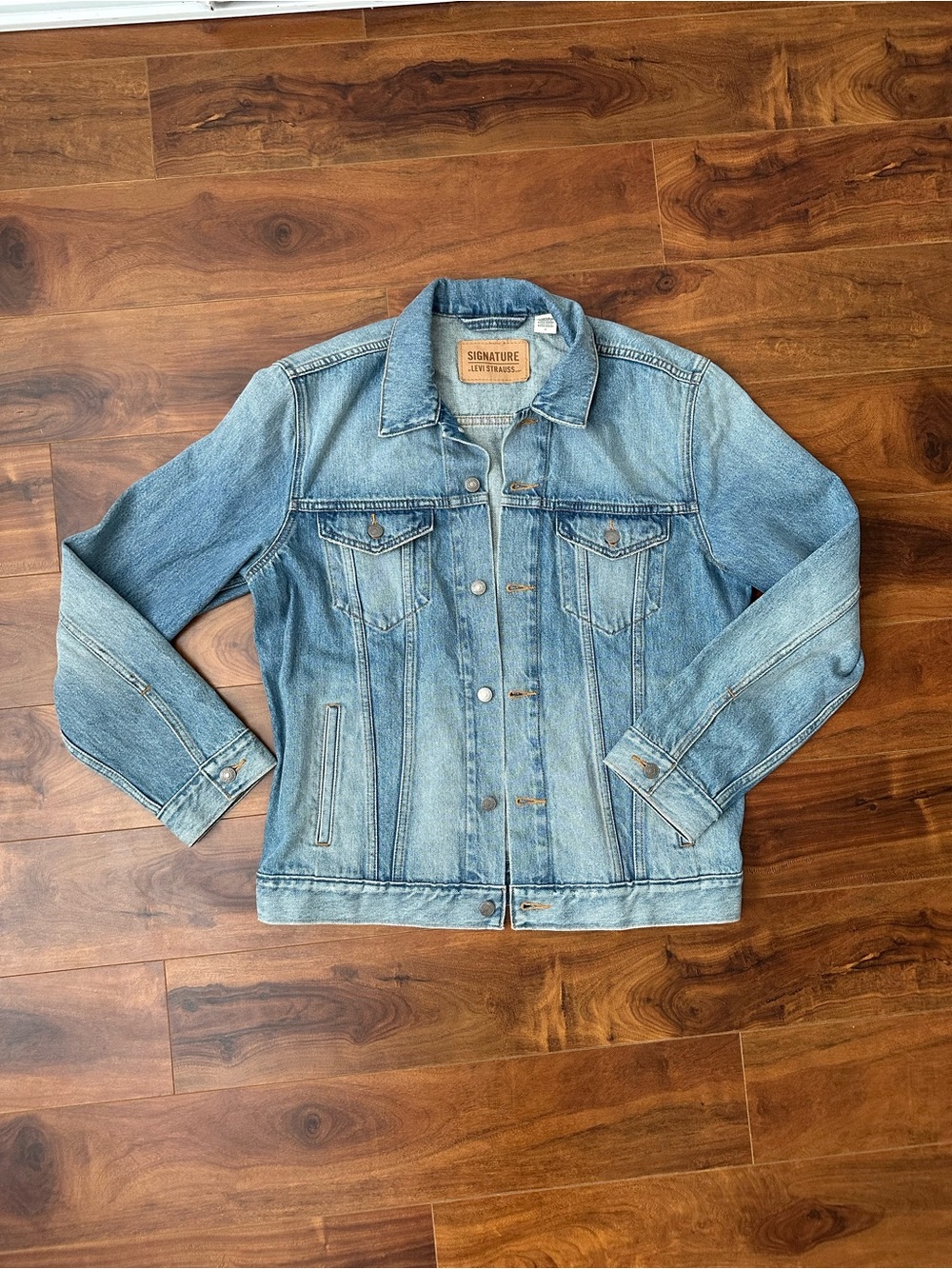 Signature by Levi Strauss Light Blue Denim Trucker Jacket